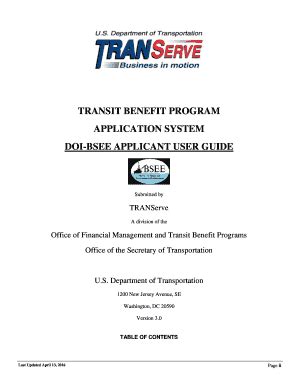 U.S. Department of State Transit Subsidy Federal Employee 